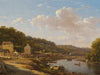 Victor De Grailly A View Of The Seine And The Coteaux De Suresnes By Victor De Grailly