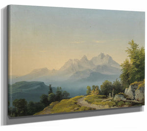 Markus Pernhart 14" x 11" / Stretched Canvas Wrap A View Of Triglav By Markus Pernhart