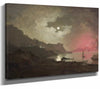 Joseph Wright Of Derby 14" x 11" / Stretched Canvas Wrap A View Of Vesuvius From Posillipo Naples By Joseph Wright Of Derby