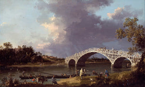 Canaletto 18" x 12" / Unframed Paper A View Of Walton Bridge By Canaletto