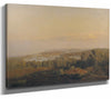 Dankvart Dreyer 14" x 11" / Stretched Canvas Wrap A View Towards Himmelbjerget Jutland Evening By Dankvart Dreyer