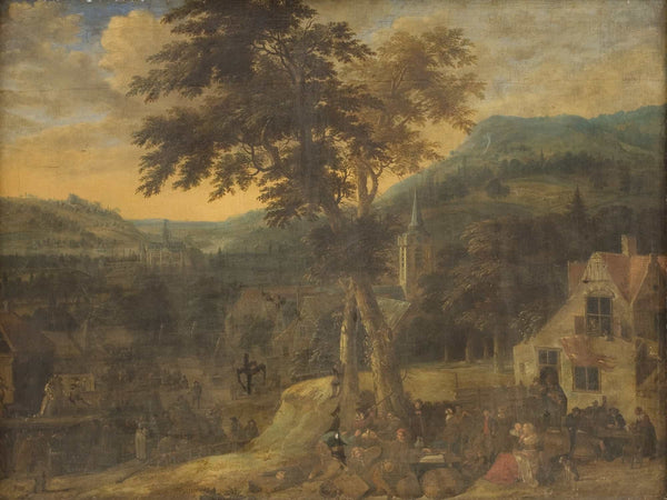 Gerrit Battem A Village Celebration (1651 – 1684) By Gerrit Battem