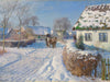 Peder Mork Monsted A Village In The Snow By Peder Mork Monsted