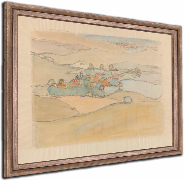 A Village In The Sussex Downs By Robert Polhill Bevan