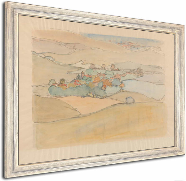 A Village In The Sussex Downs By Robert Polhill Bevan