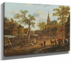 Rutger Verburgh 14" x 11" / Stretched Canvas Wrap A Village Kermesse By Rutger Verburgh