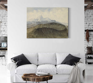 Amantine Aurore Lucile Dupin A Volcano In Auvergne By Amantine Aurore Lucile Dupin