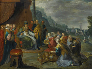 Frans Francken The Younger Aaron Receiving Gold From The Israelites By Frans Francken The Younger