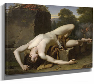 Francois Xavier Fabre 14" x 11" / Stretched Canvas Wrap Abels Death By Francois Xavier Fabre