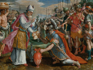 Maerten De Vos Abraham And Melchizedek By Maerten De Vos