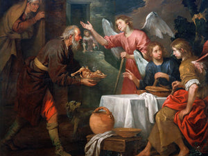 Giovanni Andrea De Ferrari Abraham And The Three Angels (1660–69) By Giovanni Andrea De Ferrari