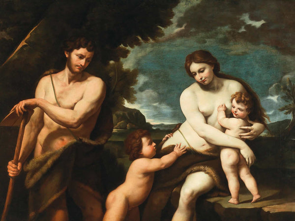 Nicola Vaccaro Adam And Eve With The Infants Cain And Abel By Nicola Vaccaro