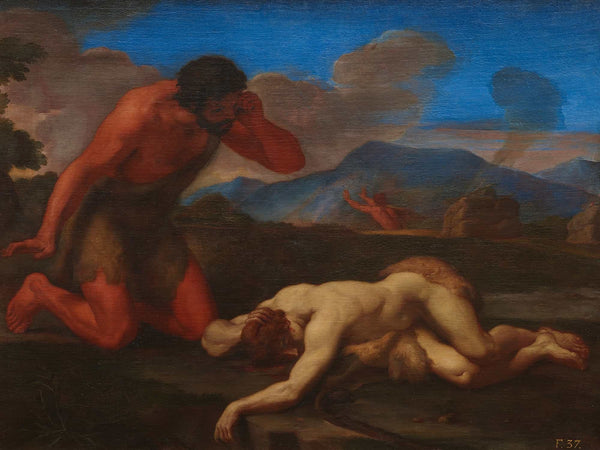 Carlo Magnone Adam Discovering The Body Of Abel By Carlo Magnone