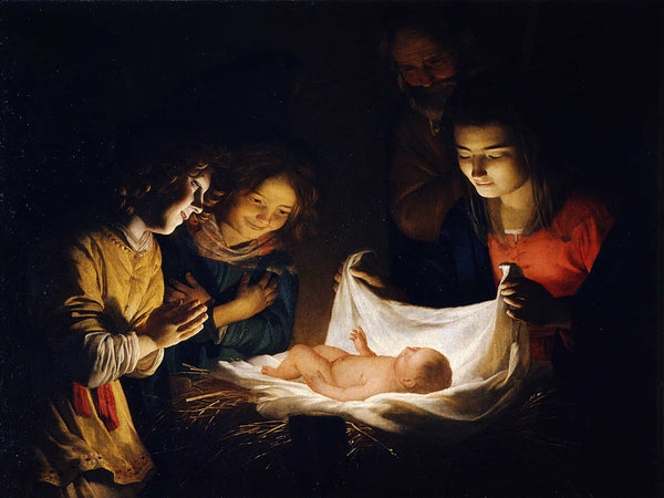 Gerard Van Honthorst Adoration Of The Child By Gerard Van Honthorst