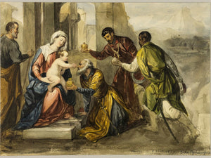 After Bonifacio Veronese Adoration Of The Magi By After Bonifacio Veronese