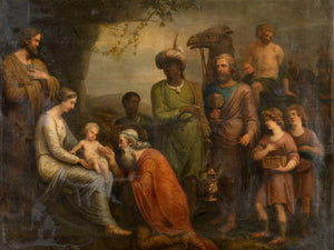 Andries Cornelis Lens Adoration Of The Magi By Andries Cornelis Lens