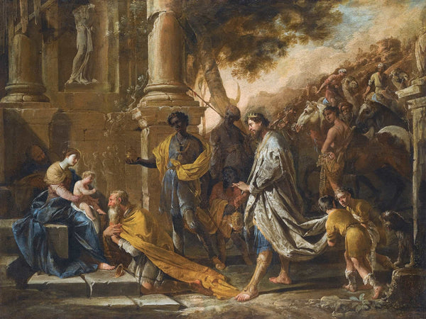 Domenico Gargiulo Adoration Of The Magi By Domenico Gargiulo