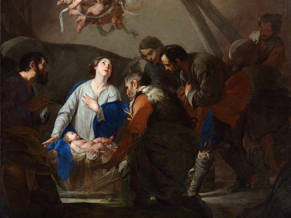 Bernardo Cavallino Adoration Of The Shepherds By Bernardo Cavallino