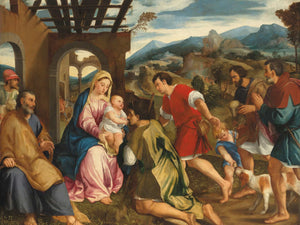 Bonifacio Veronese Adoration Of The Shepherds By Bonifacio Veronese