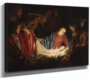 Adoration Of The Shepherds By Gerard Van Honthorst