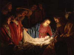 Gerard Van Honthorst Adoration Of The Shepherds By Gerard Van Honthorst