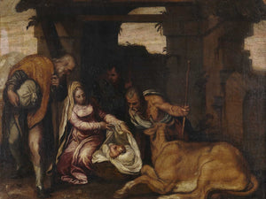 Paolo Farinati Adoration Of The Shepherds By Paolo Farinati