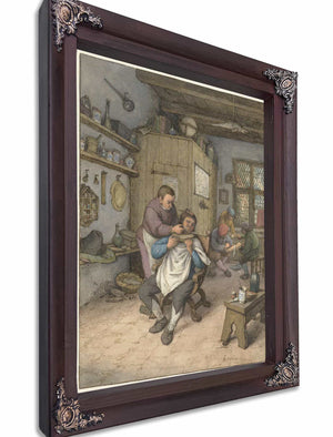 A Barbershop By Adriaen Van Ostade