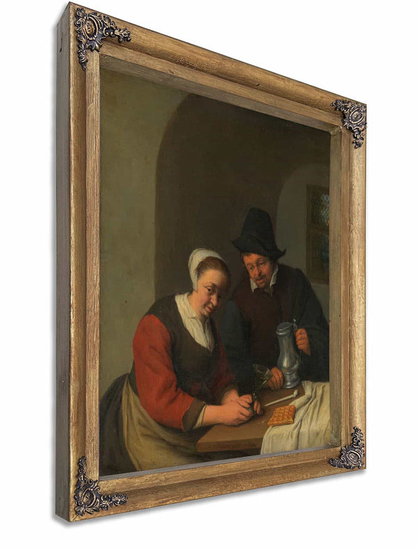 A Confidential Chat By Adriaen Van Ostade