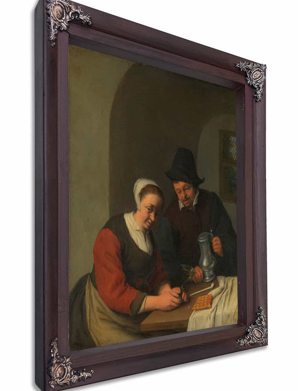 A Confidential Chat By Adriaen Van Ostade