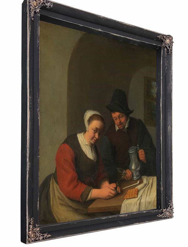 A Confidential Chat By Adriaen Van Ostade