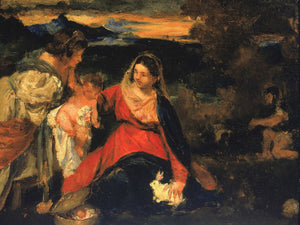 Kenyon Cox After Titians Madonna Of The Rabbit By Kenyon Cox