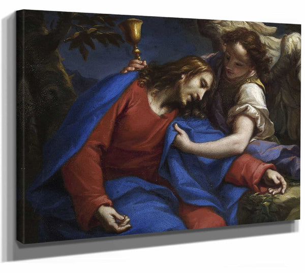 Francesco Trevisani 14" x 11" / Stretched Canvas Wrap Agony In The Garden By Francesco Trevisani