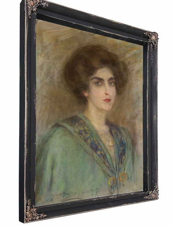 Laura In Green Cape By Alice Pike Barney