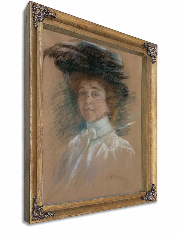 Self Portrait With Hat And Veil By Alice Pike Barney