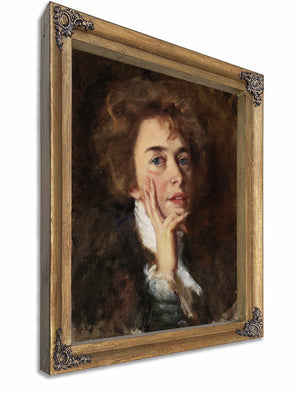 Self Portrait With Jabot By Alice Pike Barney