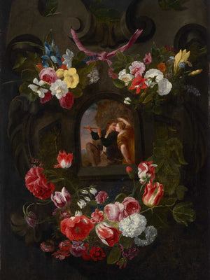 Jan Fyt Allegories Of The Four Seasons Surrounded By Garlands Of Seasonal Flowers And Fruits 2 By Jan Fyt