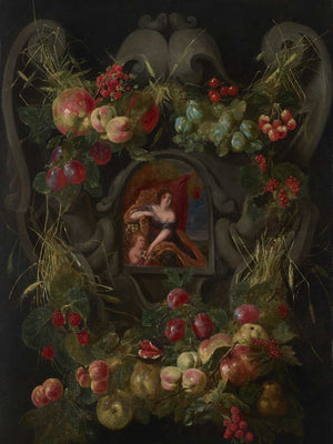 Jan Fyt Allegories Of The Four Seasons Surrounded By Garlands Of Seasonal Flowers And Fruits 3 By Jan Fyt