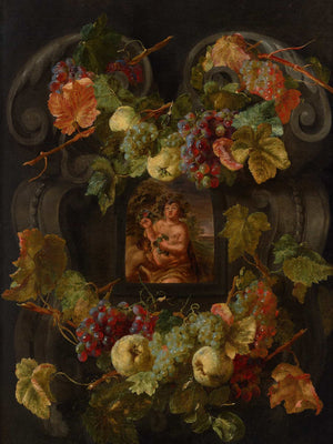 Jan Fyt Allegories Of The Four Seasons Surrounded By Garlands Of Seasonal Flowers And Fruits 4 By Jan Fyt