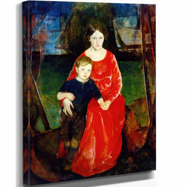 Charles Webster Hawthorne 11" x 14" / Stretched Canvas Wrap American Motherhood By Charles Webster Hawthorne