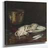 William Merritt Chase 12" x 12" / Stretched Canvas Wrap An English Cod (1904) By William Merritt Chase
