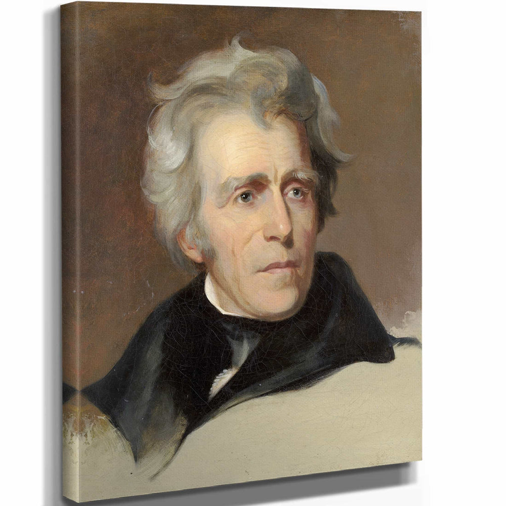 Thomas Sully 11" x 14" / Stretched Canvas Wrap Andrew Jackson By Thomas Sully