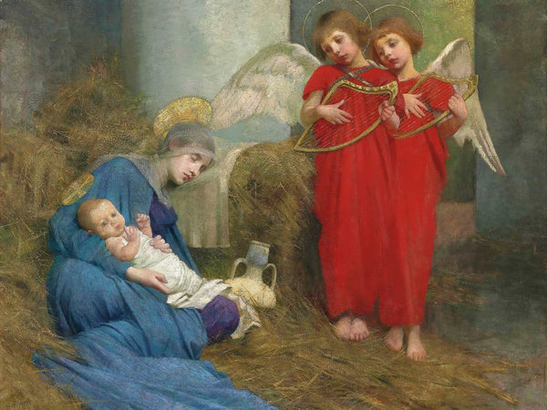 Marianne Stokes Angels Entertaining The Holy Child By Marianne Stokes