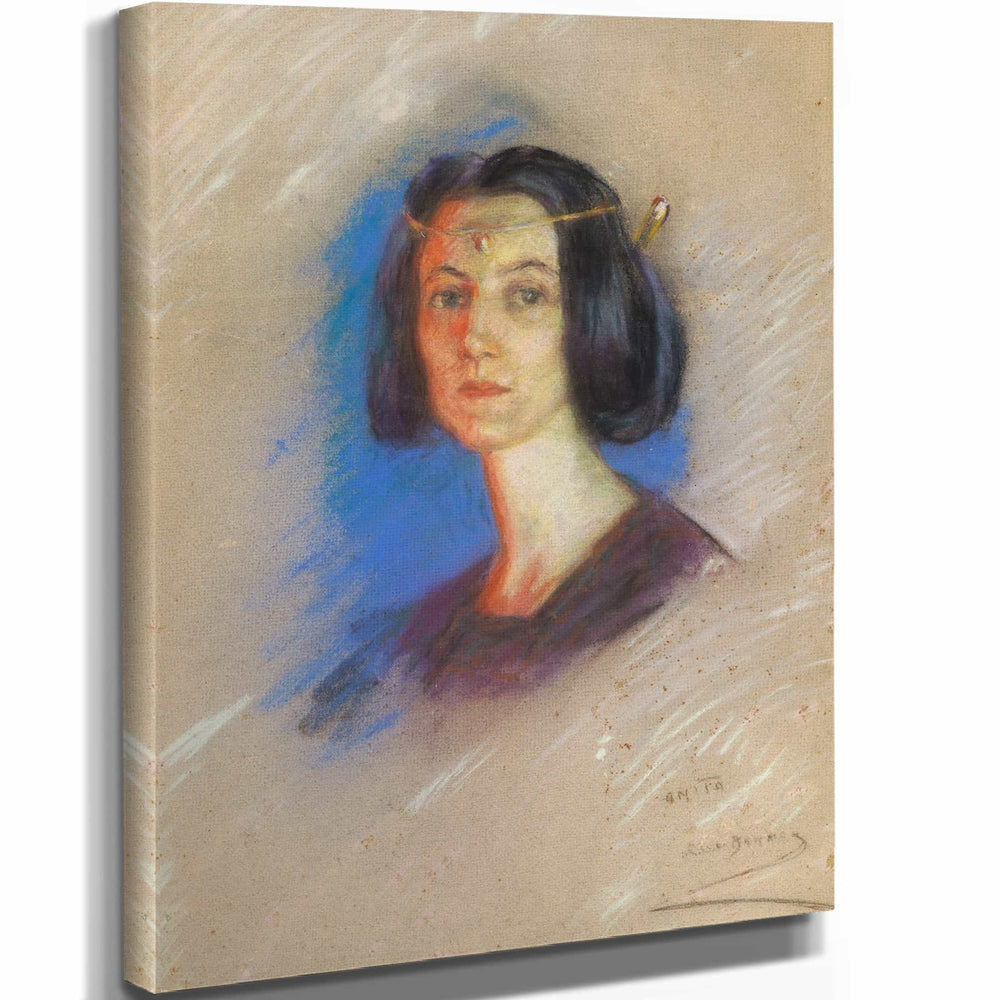 Alice Pike Barney 11" x 14" / Stretched Canvas Wrap Anita Hunt By Alice Pike Barney