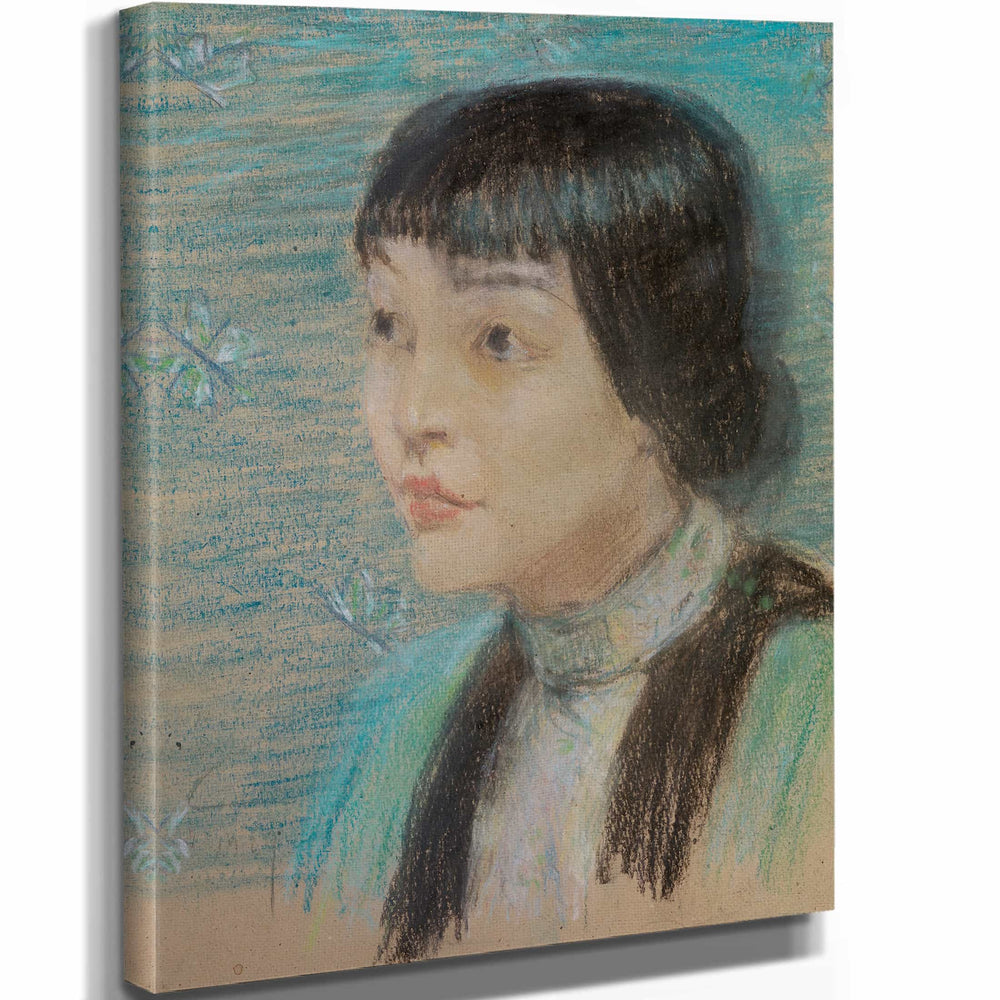 Alice Pike Barney 11" x 14" / Stretched Canvas Wrap Anna May Wong By Alice Pike Barney