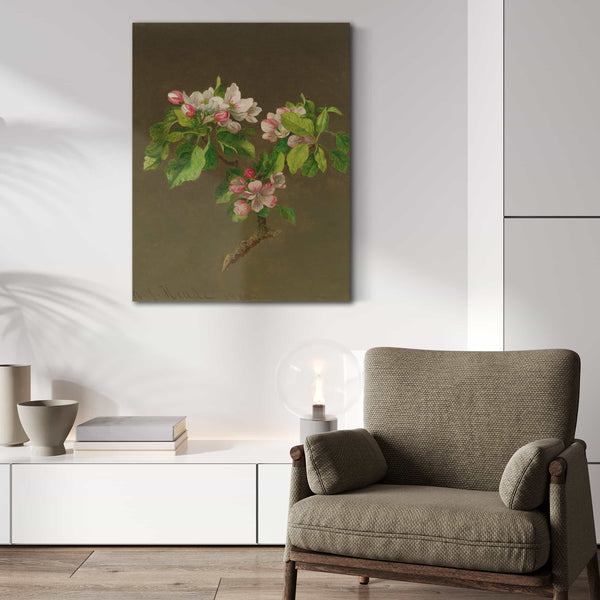 Martin Johnson Heade Apple Blossoms By Martin Johnson Heade