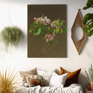 Martin Johnson Heade Apple Blossoms By Martin Johnson Heade