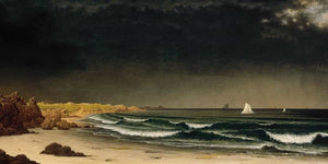 Martin Johnson Heade Approaching Storm  Beach Near Newport By Martin Johnson Heade