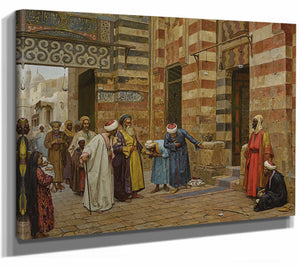 Arriving At The Mosque By Arthur Von Ferraris