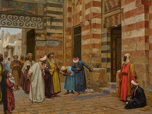 Arthur Von Ferraris Arriving At The Mosque By Arthur Von Ferraris