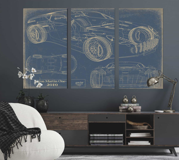 Aston Martin One 77 2010 Wall Art from Bella Frye.